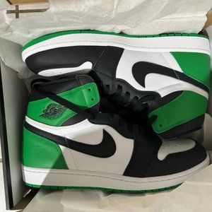 Nike Jordan 1 Retro High OG Shoes in BlackWhiteLucky Green